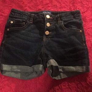 Blue jean shorts